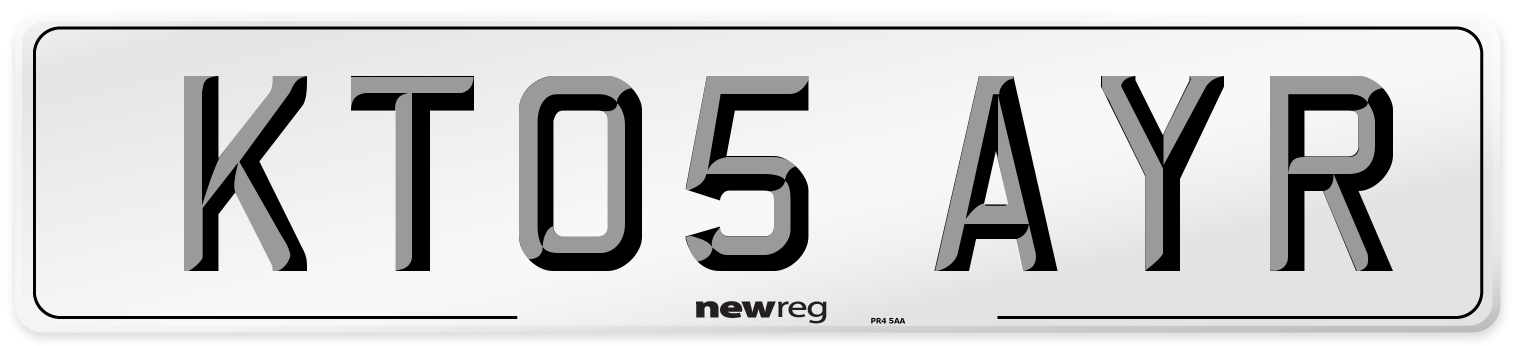 KT05 AYR Number Plate from New Reg